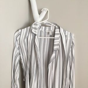 Forever 21 white and striped dress